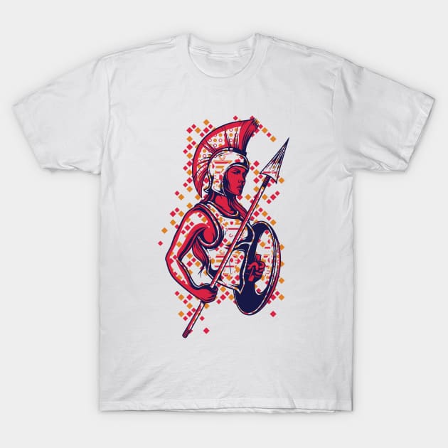 Female Warrior T-Shirt by NiceIO